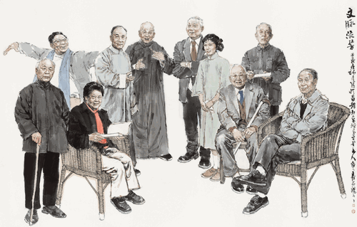 文脉流芳（国画）200×350cm-2022年-王珂
