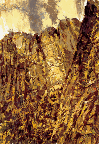 雁山洞天（油画）73×50cm-2022年-许-江