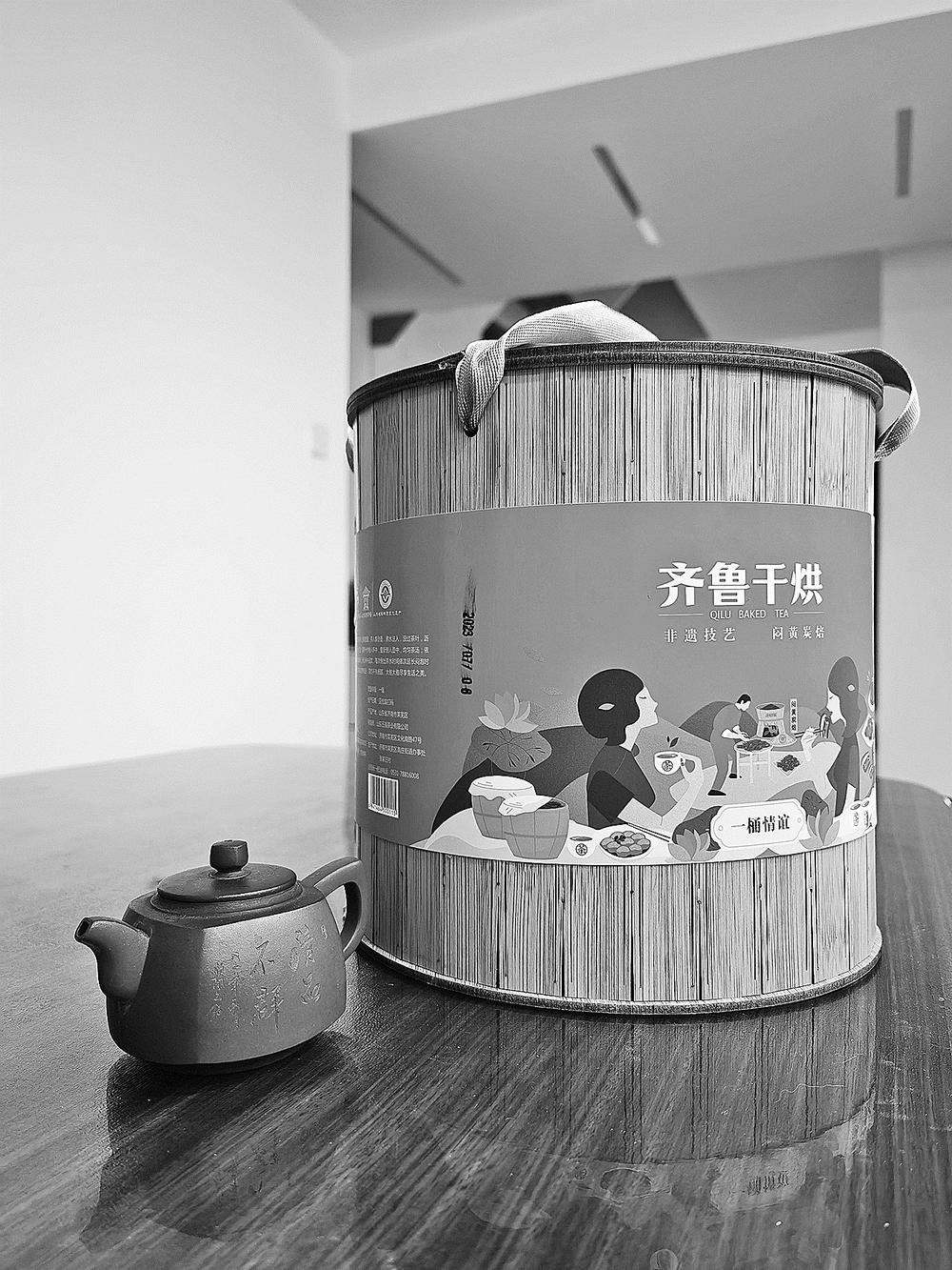 一桶老茶暖春光