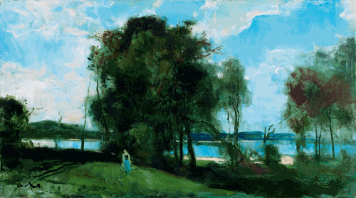 河-畔（油画）50×90cm-2006年-(俄）安·梅尔尼科夫