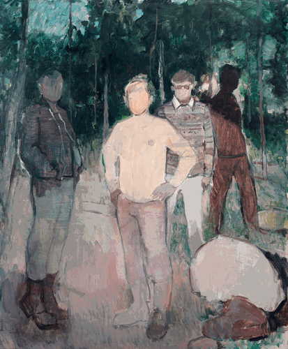 少-年（油画）180×150cm--张文朝