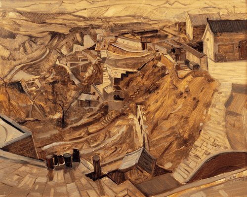 李家山（油画）80×100cm-张文朝