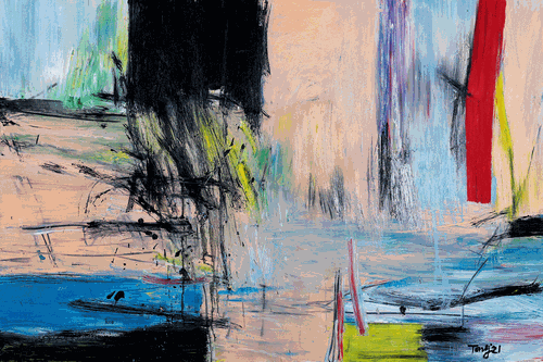 海的那边No.11（油画）195×130cm-2021年-唐承华