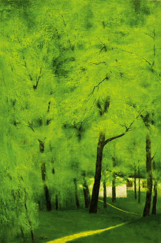 春天的脚步（油画）120×80cm-2014年--王-锐