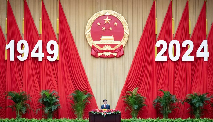 全国政协办公厅、中共中央统战部、国务院侨办、国务院港澳办、国务院台办、中国侨联联合举行国庆招待会 王沪宁致辞