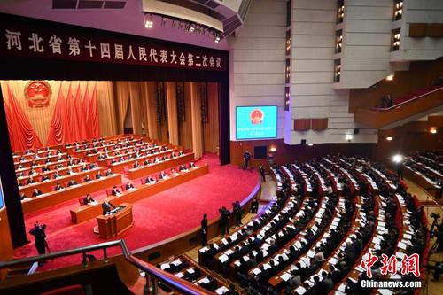 资料图：河北省第十四届人民代表大会第二次会议开幕。中新社记者 翟羽佳 摄