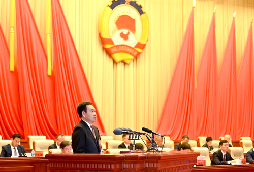 区政协主席张德启代表政协通州区第七届委员会常务委员会作工作报告