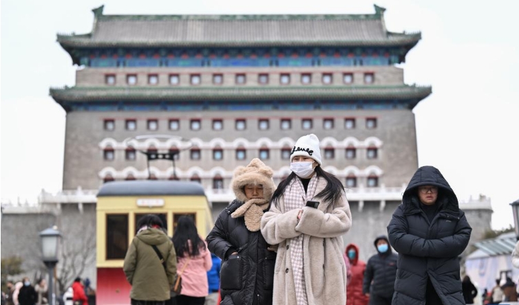 北京迎来大风降温天气