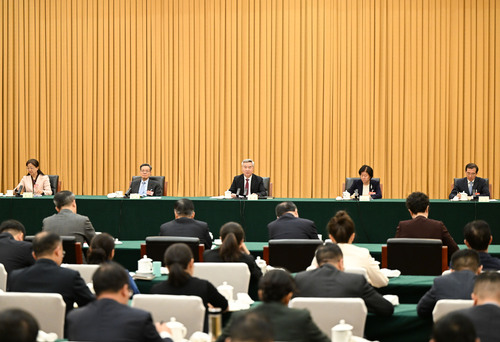 李希参加共青团和青联、总工会、妇联界委员联组会