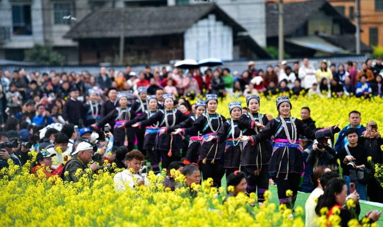 贵州榕江：花田间 秀盛装