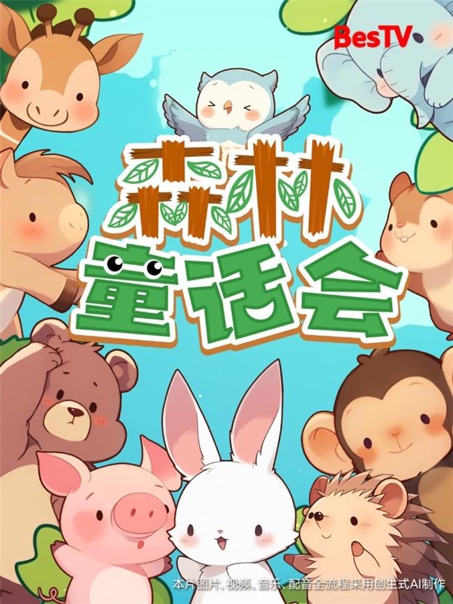 百视通纯AI打造儿童绘本动画剧集《森林童话会》