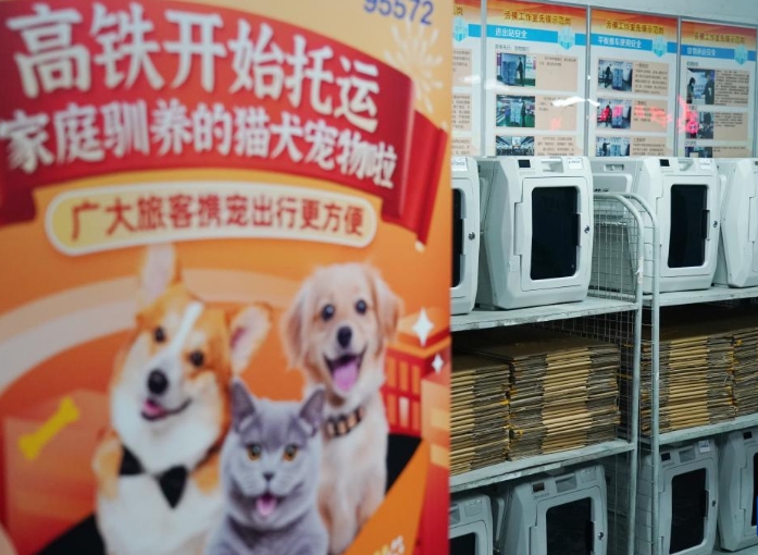 铁路部门试点高铁宠物托运服务