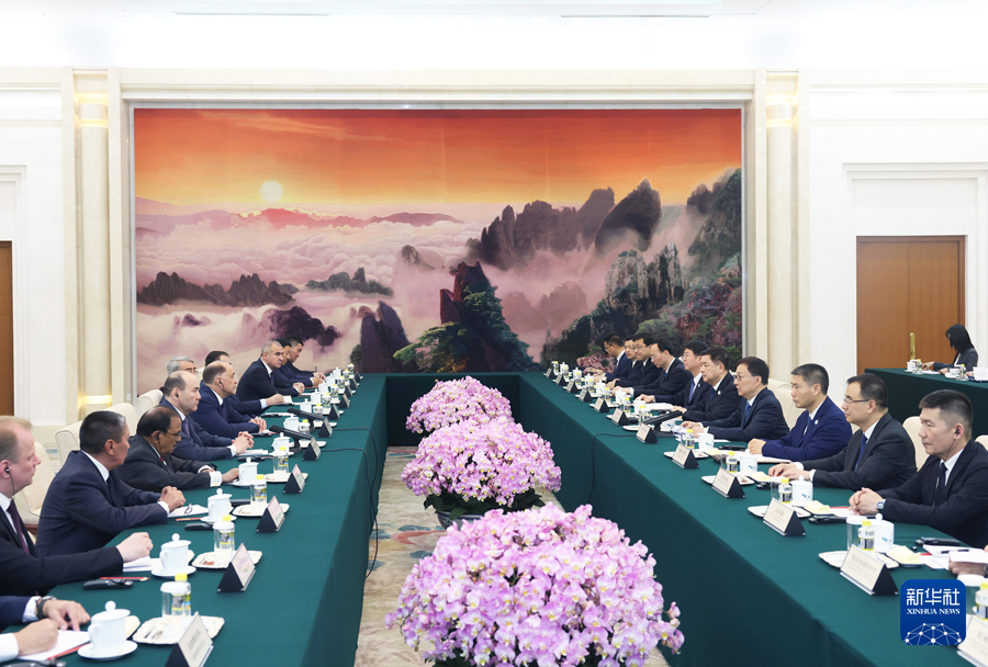 韩正集体会见上海合作组织成员国安全会议秘书第二十次会议外方代表团团长