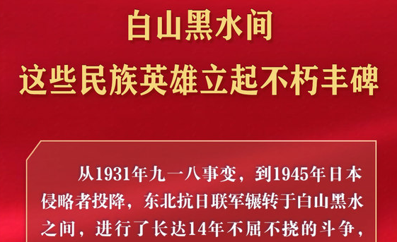 白山黑水间 这些民族英雄立起不朽丰碑