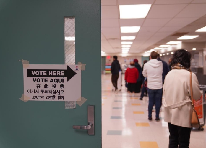 纽约市举行市长选举投票