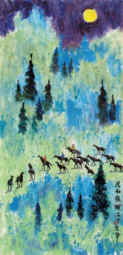 (一)天山夜牧 (一)天山夜牧