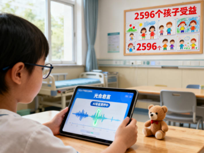 AI帮助唇腭裂儿童矫正语音