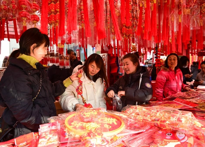 西安：年货市场年味浓