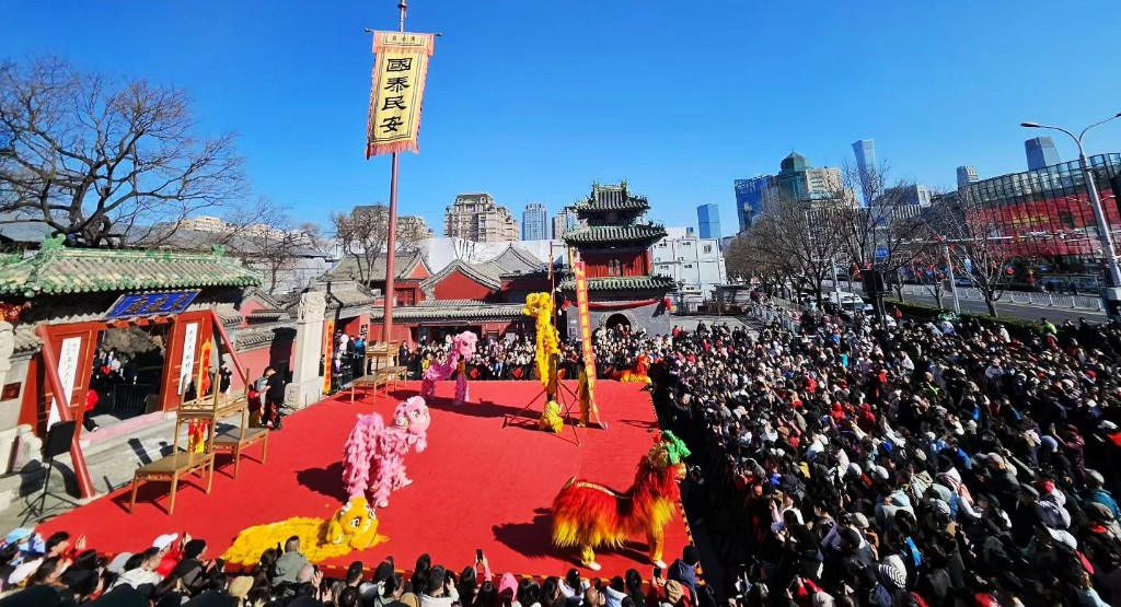 科技焕活民俗韵  北京朝阳双庙庙会点燃马年新春热情