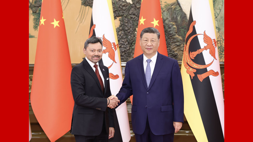 新华图讯丨习近平会见文莱王储比拉