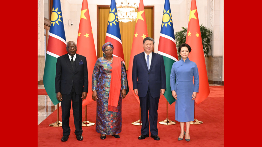新华图讯丨习近平同纳米比亚总统恩代特瓦会谈