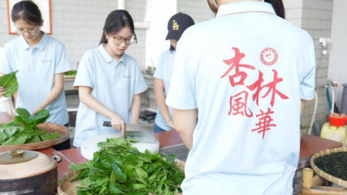 队员体验中草药炮制工序