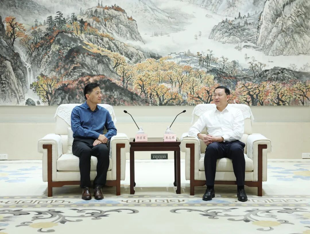 关志鸥会见百度集团创始人李彦宏