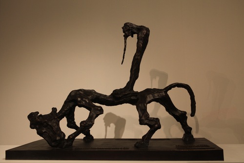 图2、空谷有音—老子出关 74×93×33cm   作于2012年 青铜