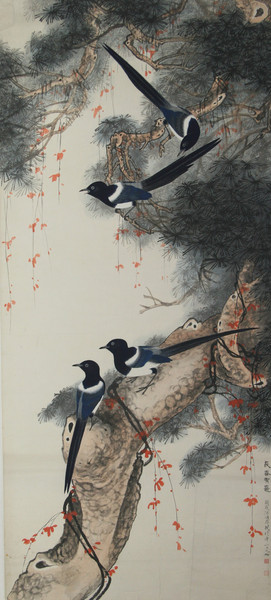 于非闇作品装裱后全貌 于非闇作品装裱后全貌