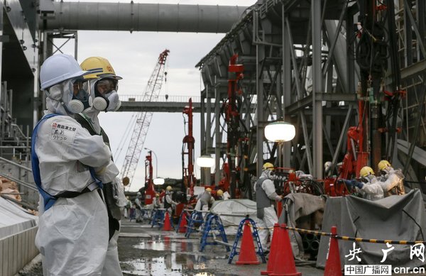 日本福岛核电站建冰墙堵住核泄漏1