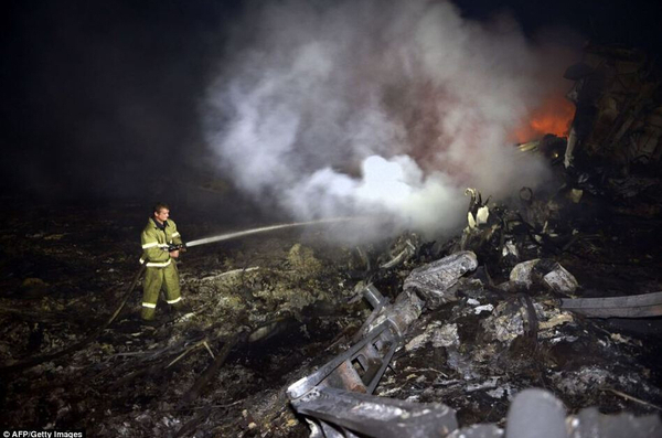 直击马航MH17客机坠毁现场10