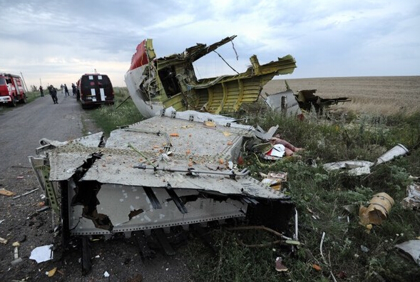 直击马航MH17客机坠毁现场6