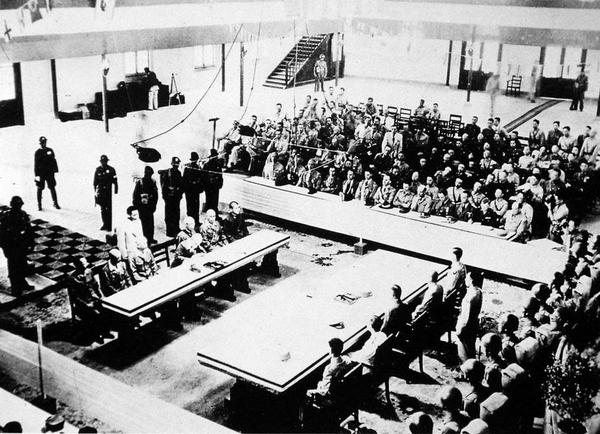 1945年9月9日上午，中国战区受降仪式在南京陆军总部大礼堂举行。