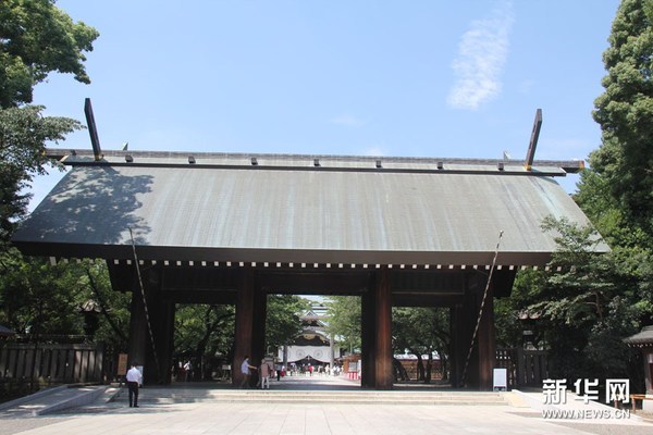 靖国神社大门。