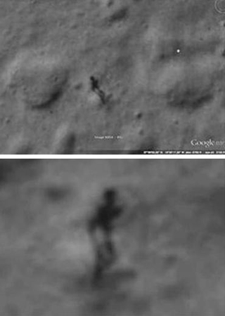 谷歌月球卫星照片惊现人影2