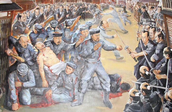 长崎事件（油画）