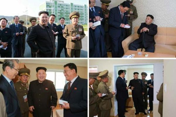 金正恩表示，公寓房间不仅看上去温馨方便，而且配备了全套家具和固定设施。他补充说，如果朝鲜劳动党为所有公寓配好彩电、被褥等家居用品，那么入住者无需再自带任何用品。