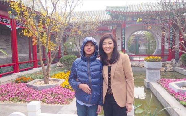 泰国前总理英拉雾霾游北京2