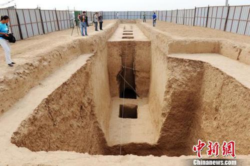图为上官婉儿墓葬。记者张远摄