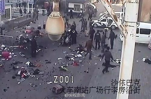 火车南站广场发生爆炸案现场