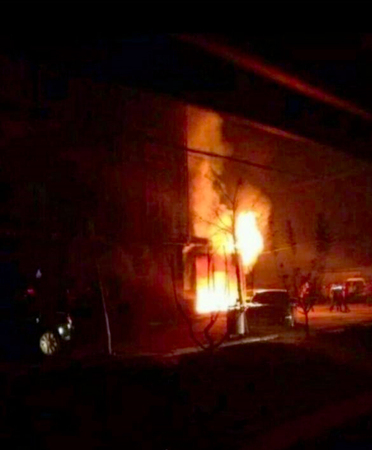 河南长垣县一KTV发生火灾-已致11人死亡4