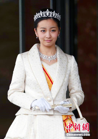 日本天皇孙女20岁生日亮相-长相甜美2