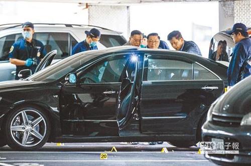 警方现场勘查。《中国时报》