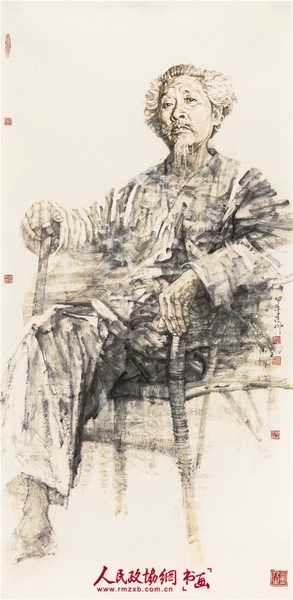 8 赵建成  石鲁  260cm×126cm  2014年_副本