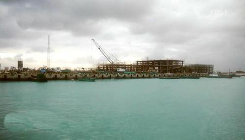资料图：中国永兴岛扩建画面