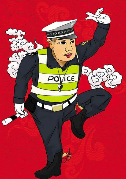 警察版门神2