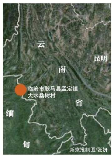 事发地点位置示意图