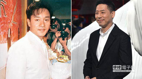 张国荣与唐鹤德。 图片来源：台湾“中国时报”