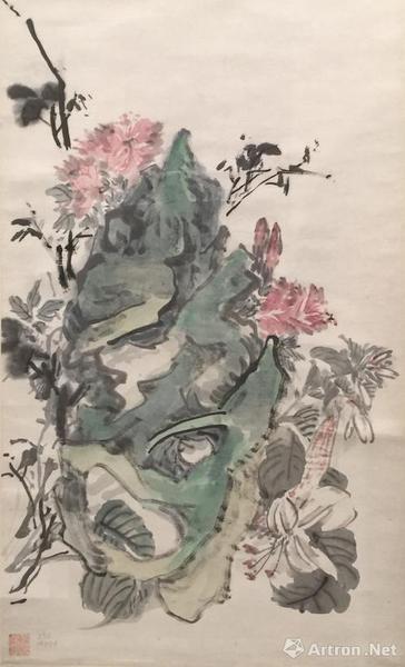 黄宾虹花鸟作品中清气与古厚并存
