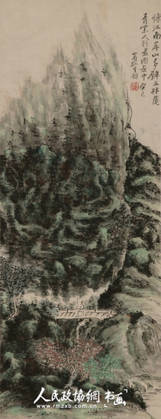 练江南岸 82×32.7cm 1953年_副本